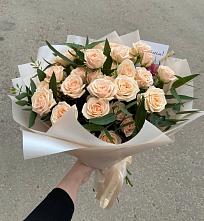 Букет Кремовые розы Латте в Чистые Боры