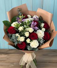 Букет цветов из:  Розы и Альстромерии в Чистые Боры
