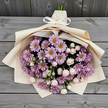 Букет цветов из:  Розы и Хризантемы в Чистые Боры